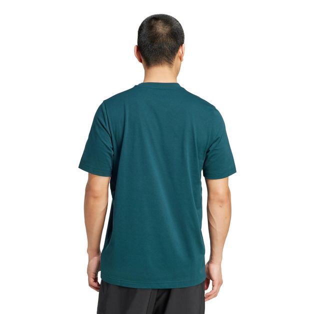 Camiseta Masculina de Tennis Adidas, verde-escuro, G