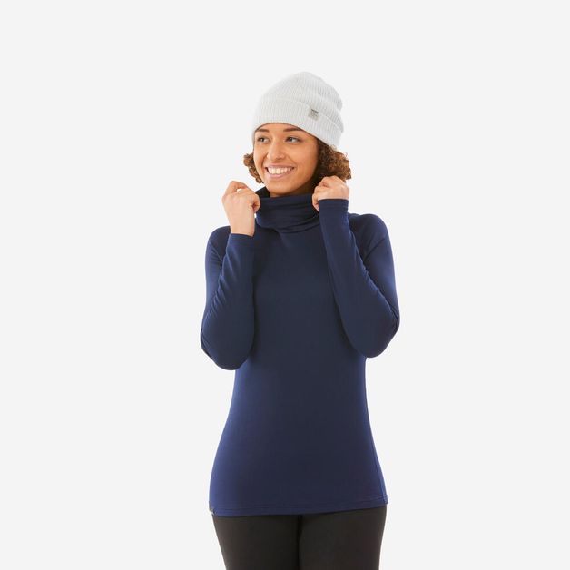 Bl top ski 500 rollneck w ice blue, s Azul P