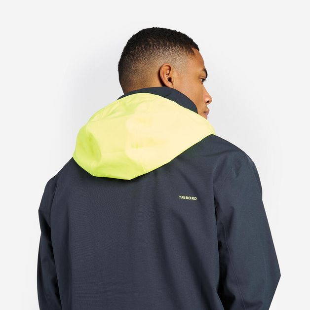 Casaco Masculino de Vela Impermeável Sailing 300 Tribord, cinza, 3G