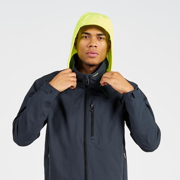 Casaco Masculino de Vela Impermeável Sailing 300 Tribord, cinza, 3G