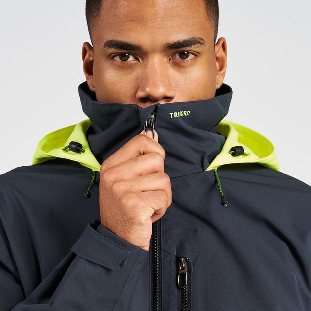 Casaco Masculino de Vela Impermeável Sailing 300 Tribord, cinza, 3G