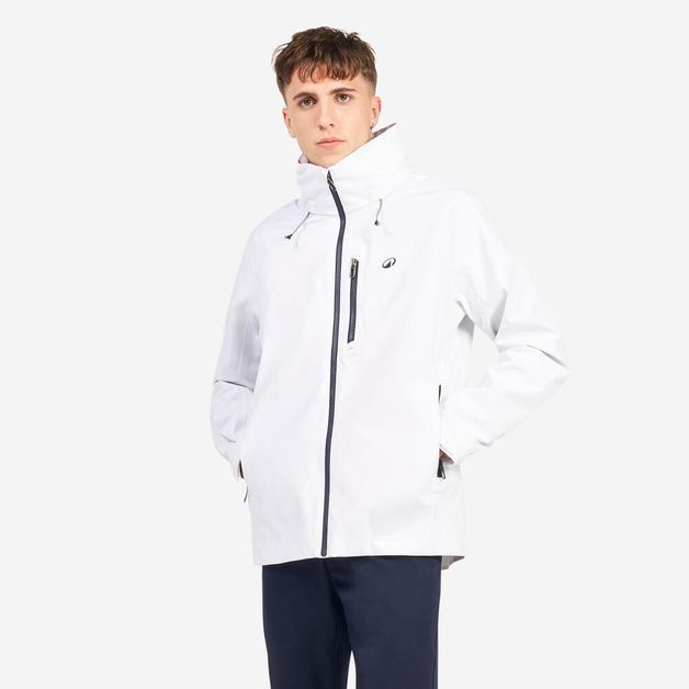 Casaco Masculino de Vela Impermeável Sailing 300 Tribord, branca, 4G
