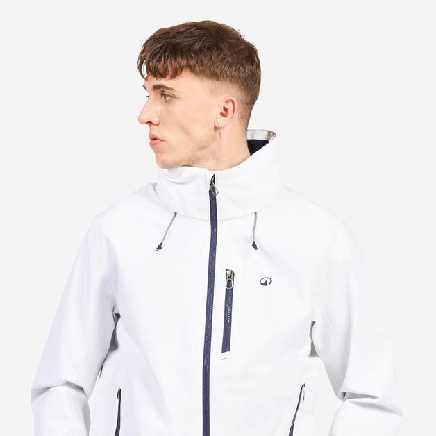 Casaco Masculino de Vela Impermeável Sailing 300 Tribord, branca, 4G