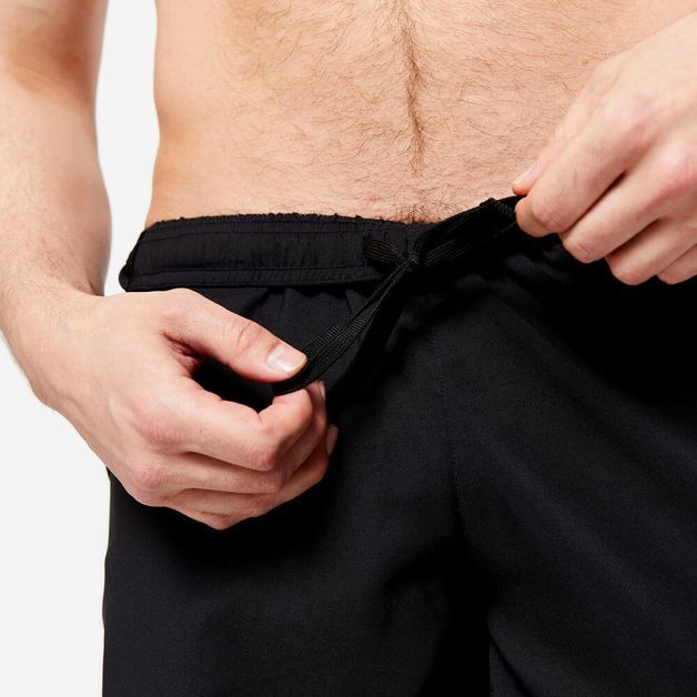 SHORT BASICO, CARDIO TRAINING, FST 100, TAM. P, COR PRETA, DOMYOS