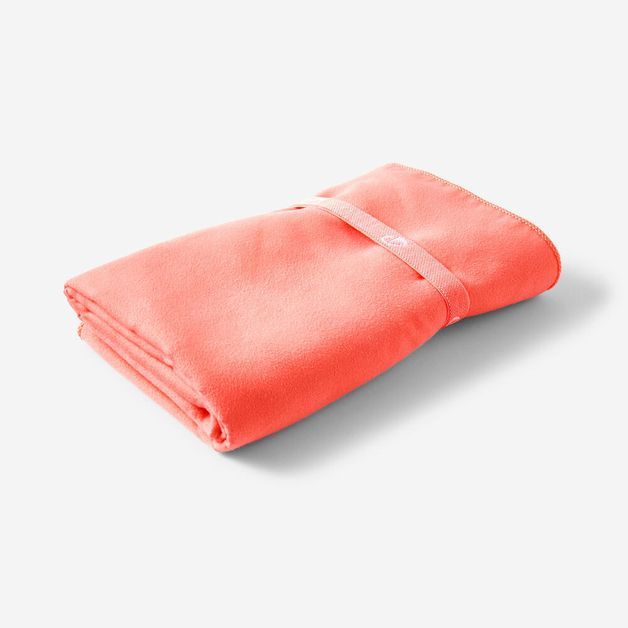 Toalha de Natação microfibra Tamanho L 80 x 130 cm Coral / COR: rosa / TAMANHO: UNICO