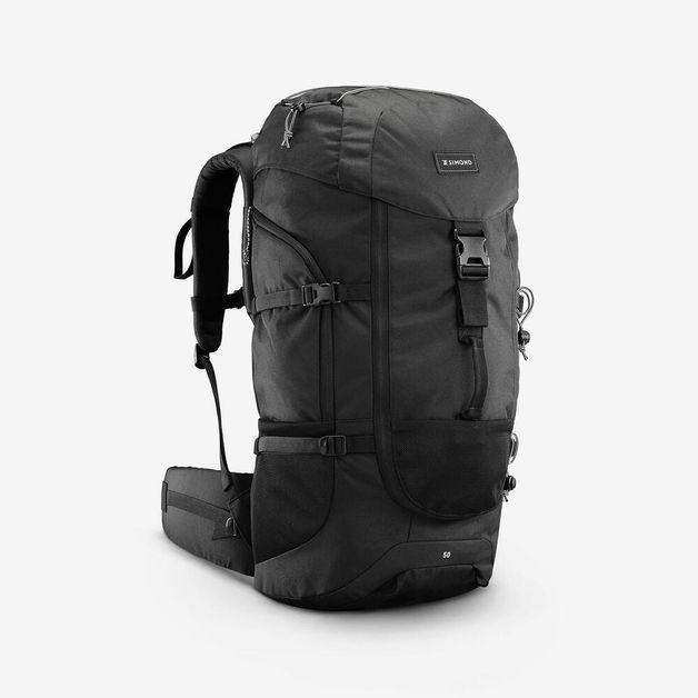 Mochila de Trekking 50L Mt100 Simond, preto, 50L