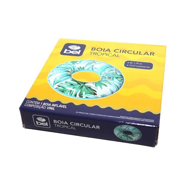 *boia circular tropical 1,2m be, no size Azul ÚNICO