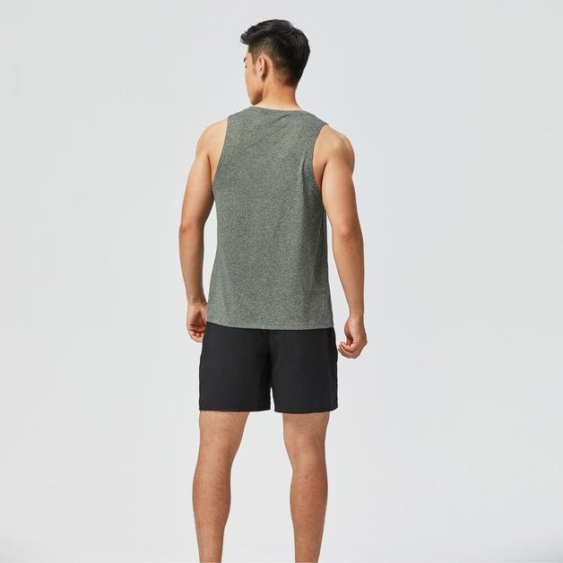 T-shirt-sem-Mangas-de-cardio-training-Homem-100-Branco