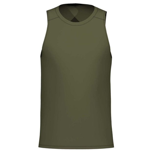 T-shirt-sem-Mangas-de-cardio-training-Homem-100-Branco
