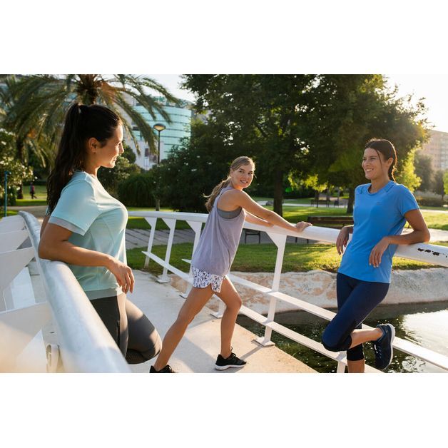 Camiseta-feminina-de-corrida-Run-Dry-Plus
