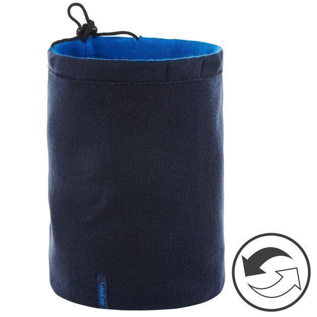 Cachecol-dupla-face-de-Ski-snowboard-azul-marinho-UNICO