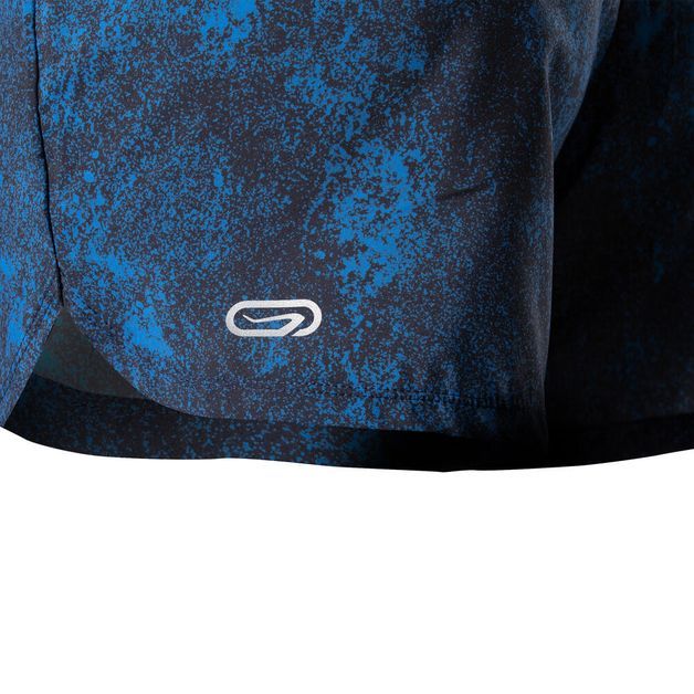 Short-feminino-de-corrida-run-dry-granite-blue-M