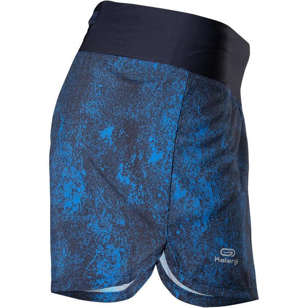 Short-feminino-de-corrida-run-dry-granite-blue-M