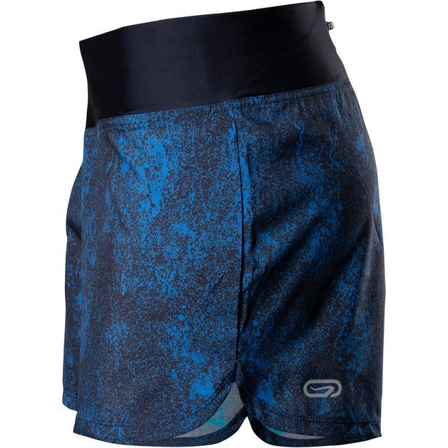 Short-feminino-de-corrida-run-dry-granite-blue-M