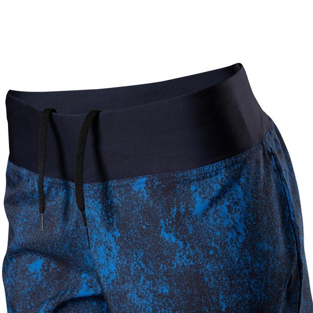 Short-feminino-de-corrida-run-dry-granite-blue-M