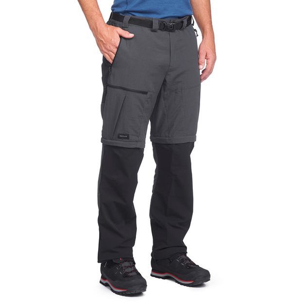 Calca-masculina-modular-de-trekking-Trek700-cinza-carbono-44