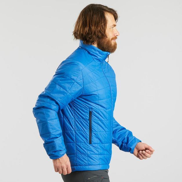 Jaqueta-Masculina-de-Trekking-na-montanha-TREK-100-azul-safira-G