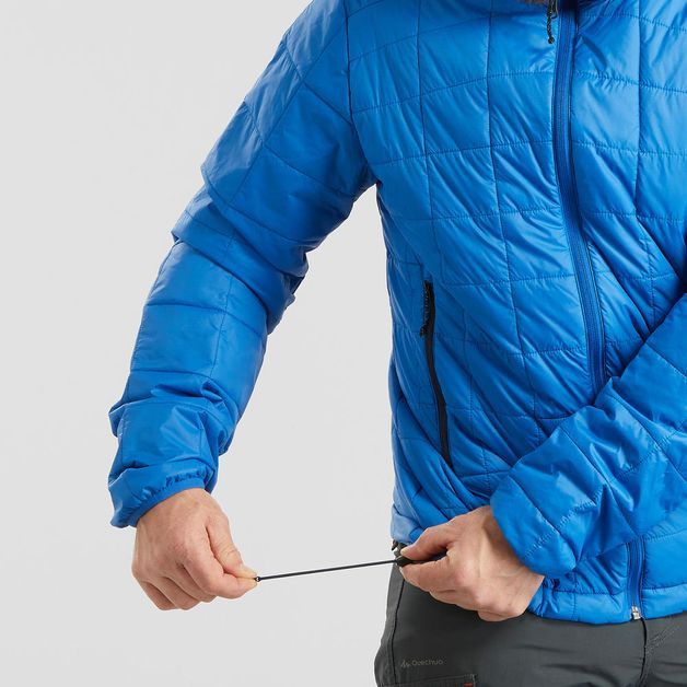 Jaqueta-Masculina-de-Trekking-na-montanha-TREK-100-azul-safira-G