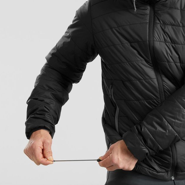 Jaqueta-masculina-de-trekking-Trek-100-preto-P