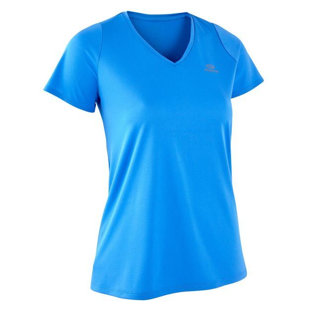 Camiseta-feminina-de-corrida-Run-Dry-azul-36
