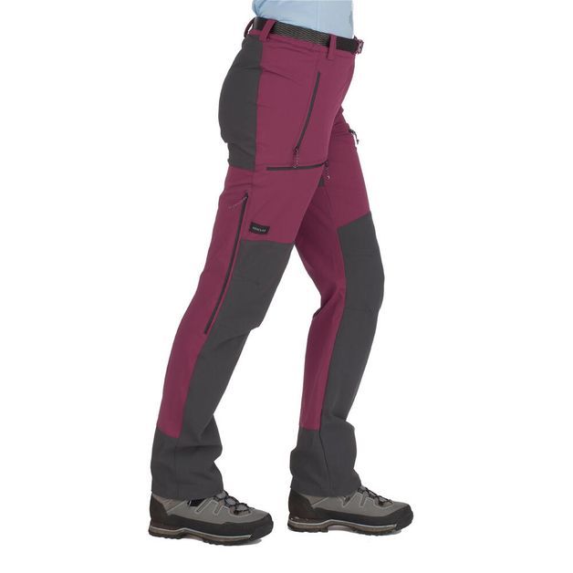 Calca-feminina-de-trekking-Trek-900-vinho-36--L28-