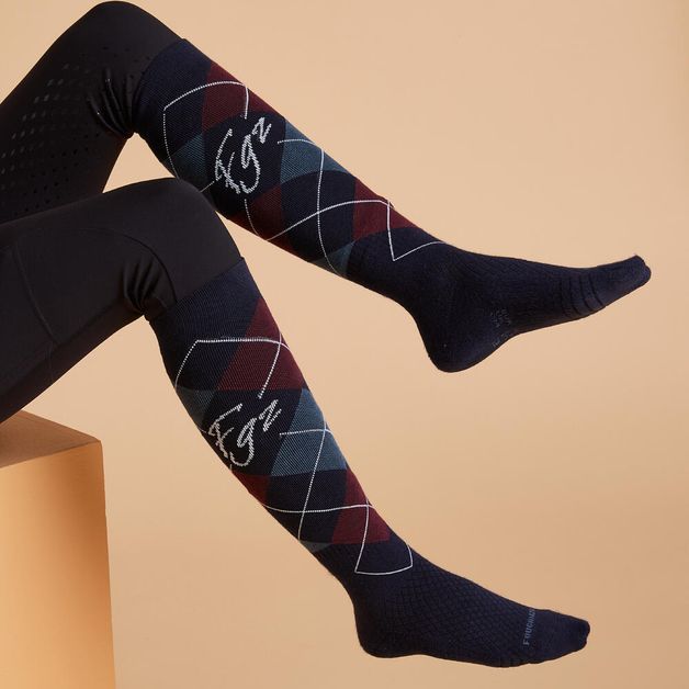 Sks-500-ad-socks-blk-uk-8.5-11-eu43-46-Burgundy-33-36