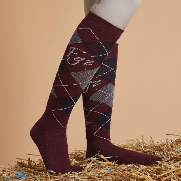 Sks-500-ad-socks-blk-uk-8.5-11-eu43-46-Burgundy-33-36