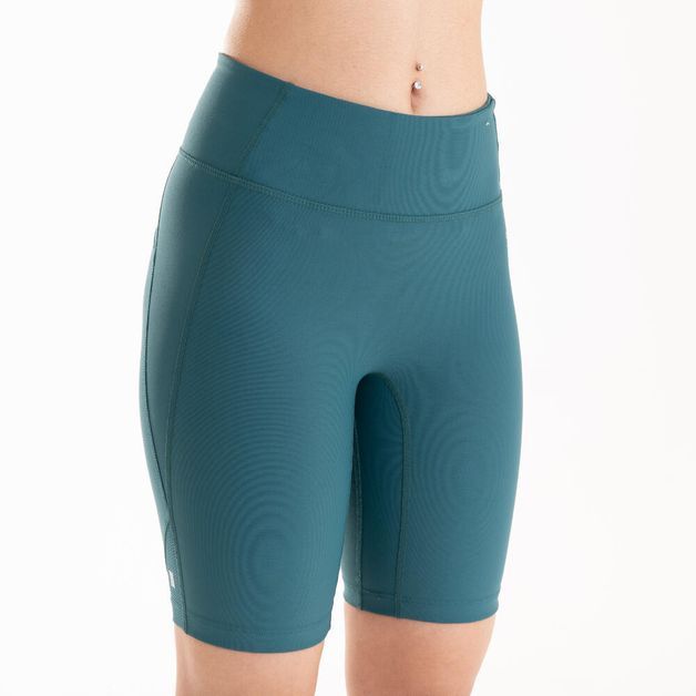Bermuda-de-poliamida-feminina-FItness-Cardio-500-verde-3G