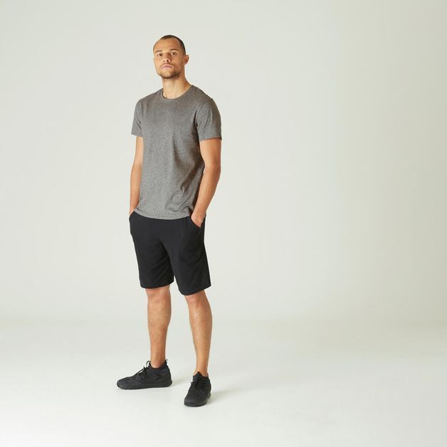 T-shirt-gym-h-100-sportee-black-gg-Cinza-3G