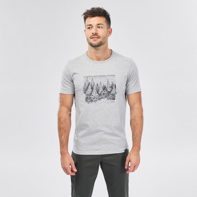 Tee-shirt-nh500-heather-dark-men-l-Cinza-3G