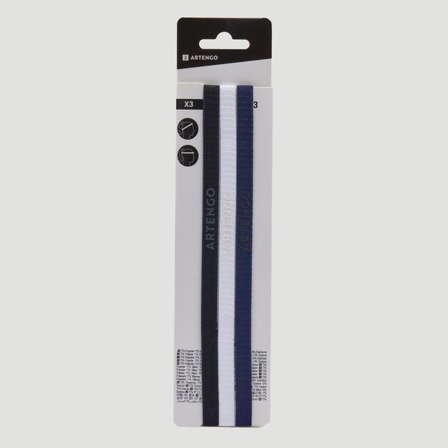 Elastic-band-x3-black-white-nav-no-size-Branco-preto