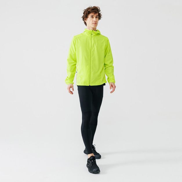 Jaquera-corta-vento-de-corrida-Masculino-amarelo-G