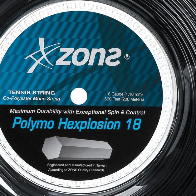 Decathlon | Corda Zons Hexplosion 18L 1.18mm Preta - Rolo com 200