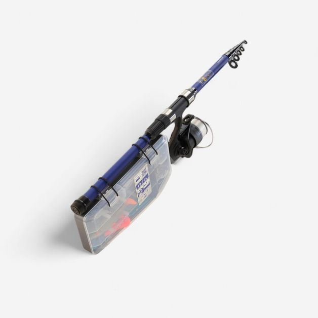 Decathlon | Conjunto de Pesca Natureza UFish 2.40m Caperlan Azul