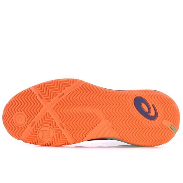 Decathlon | Tênis Asics Gel Resolution X Padel Azul e Laranja