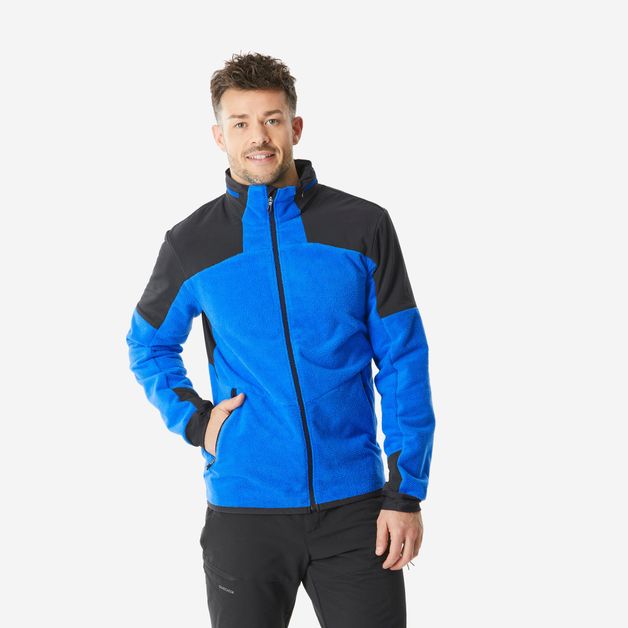 Decathlon | Jaqueta Masculina de Trekking MH500 Fleece Quechua Azul
