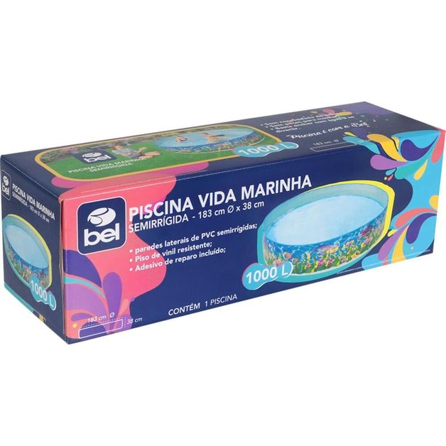 Decathlon | Piscina Infantil Semirrígida Vida Marinha 1000L Belfix