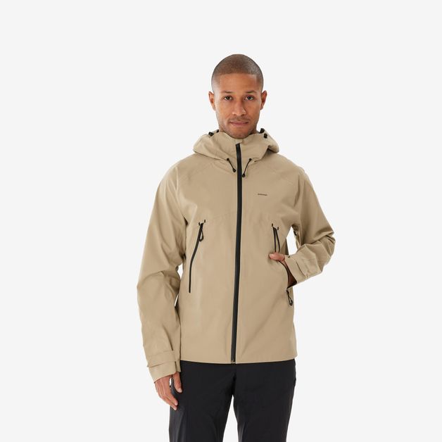 Decathlon | Jaqueta Masculino de Trilha Impermeável MH500 Quechua Bege