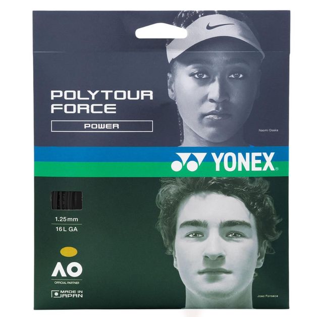Decathlon | Corda Yonex Poly Tour Force 16L 1.25mm Preta - Set