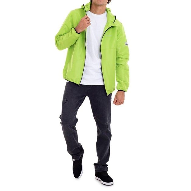 Quiksilver グリーンジャケット Mサイズ 10K防水 Decathlon | Jaqueta Quiksilver Solid Masculina Verde Neon