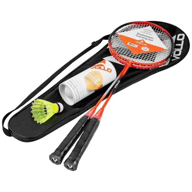 Raquettes Badminton Kawasaki Lot De 2 - Léger 95g Avec 3 Volants Et Sac