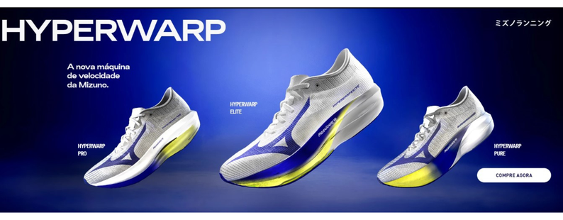 Confira o Mizuno Hyperwarp