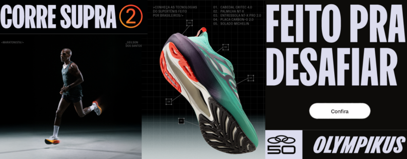 Lançamento: Corre Supra 2 - Olympikus
