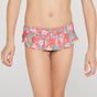Biquini Infantil de Surf Calcinha Babado Olain, rosa-estampado, 3-4 ANOS