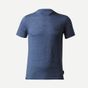 Camiseta masculina de lã merino trekking Travel 100, azul, 3G